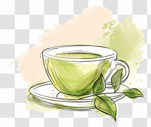 Green Tea - Refreshing Green Tea Illustration Transparent PNG