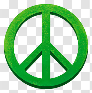 Green Peace Symbol - Green Peace Symbol Transparent PNG