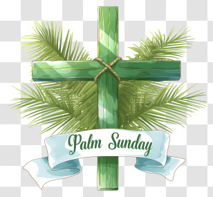 Palm Sunday - Palm Sunday Cross Transparent PNG