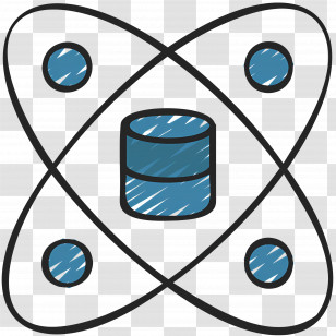 Data Science - Scientific Atom Illustration Transparent PNG
