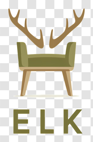 Elk Logo - ELK Antler Chair Logo Transparent PNG