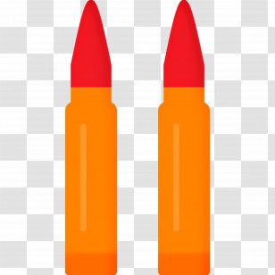 Bullet - Bright Red Lipstick Illustration Transparent PNG