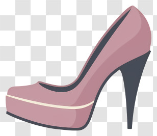 Pink High Heeled Shoe - Pink High Heel Shoe Illustration Transparent PNG