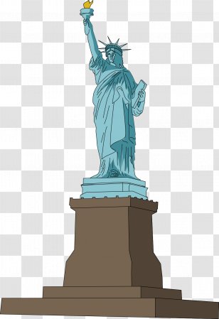 Statue Of Liberty Drawing Clip Art - Free Content - Monument Cliparts Transparent PNG