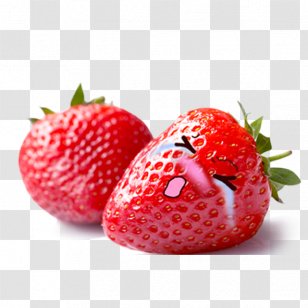 Ice Cream Milk Fruit Aedmaasikas - Cartoon Strawberry Transparent PNG