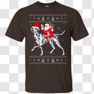 T-shirt Hoodie Sleeve Top - Santa Rides On The Elk Transparent PNG