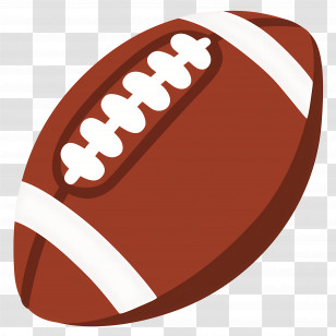 American Football Emoji - American Football Illustration Transparent PNG