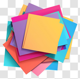 Post It Note - Colorful Papers For Office And School Transparent PNG