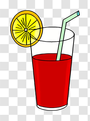 Cartoon - Refreshing Lemon Juice Transparent PNG