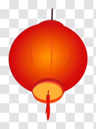 Icon - Traditional Red Chinese Lantern Transparent PNG