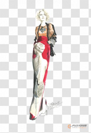 Fashion Clothing Designer Contemporary Western Wedding Dress - Model - French Women With Short Hair Transparent PNG