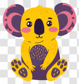 Koala - Cute Cartoon Koala Transparent PNG