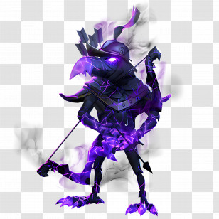 Elite Ranged Goon - Purple Bird Warrior With Magic Armor Transparent PNG