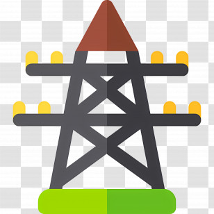 Electrical Transmission - Electric Tower For Power Transmission Transparent PNG