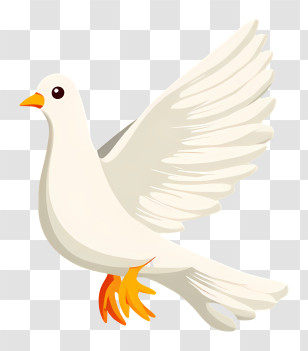 Dove Logo - White Dove In Flight Transparent PNG