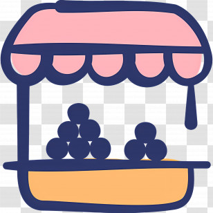 Market Stall - Fruit Stall Icon For Market Transparent PNG