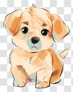 Cute Dog - Adorable Cartoon Puppy Illustration Transparent PNG
