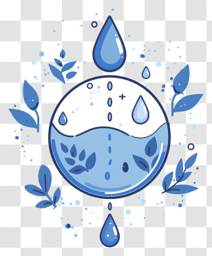 World Water Day - Water Droplets And Leaves Transparent PNG