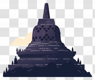 Borobudur - Buddhist Stupa Monument Transparent PNG