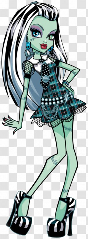 Frankie Stein Monster High Ghoul Frankenstein Clawdeen Wolf - Fashion Design Transparent PNG