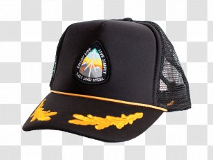 Baseball Cap Badge Salt & Steel Collective Trucker Hat Transparent PNG