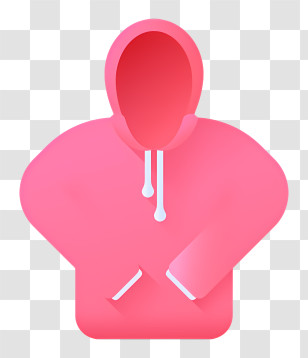 Hoodie Logo - Casual Pink Hoodie Transparent PNG