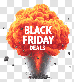 Black Friday Deals - Black Friday Deals Explosion Transparent PNG