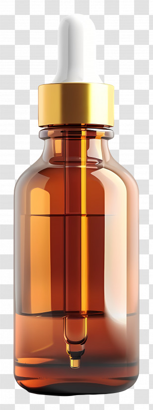 Amber Dropper Bottle - Amber Dropper Bottle For Essential Oils And Skincare Transparent PNG