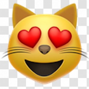 Emoji Domain Heart Smile Cat Transparent PNG