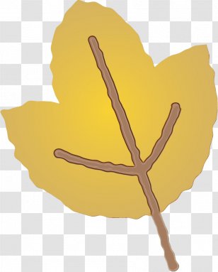 Leaf Yellow Hand Tree Plant - Herbaceous Gesture Transparent PNG
