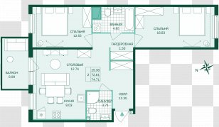 Floor Plan Bed Architecture Design - Block B - Local Attractions Transparent PNG