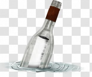 Glass Bottle - Water Bottles - Hand Painted Transparent PNG