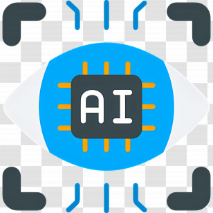 Artificial Intelligence - AI Chip With Eye Symbol For Advanced Technology Transparent PNG