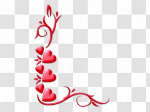 Heart Valentine's Day Clip Art - Frame - Corner Transparent PNG