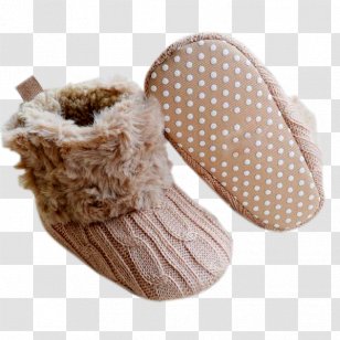 Slipper Infant Child Toddler Shoe - Tree - Fake Fur Transparent PNG