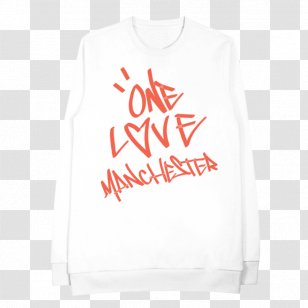 One Love Manchester T-shirt 2017 Arena Bombing Sweater - Benefit Concert Transparent PNG