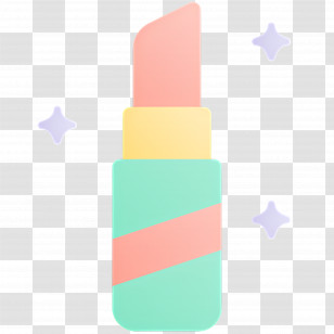 Lipstick - Single Lipstick With Stars Transparent PNG
