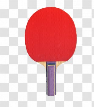 Table Tennis Racket - Red Bat Transparent PNG