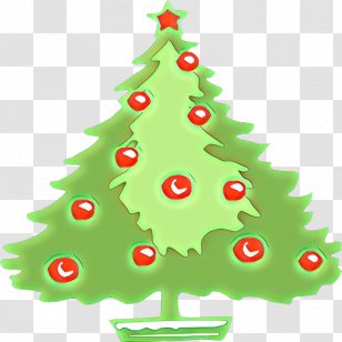 Pine Tree Silhouette - Christmas Ornament - American Larch Plant Transparent PNG