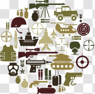 Military Army Illustration - Soldier - Force PPT Icon Elements Transparent PNG