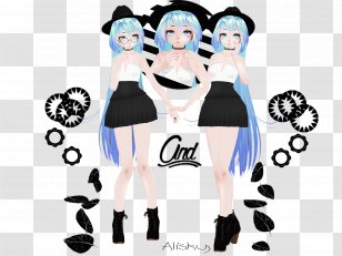 DeviantArt Model MikuMikuDance Fashion - Watercolor Transparent PNG