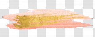 Watercolor Painting Orange Gold Paint Brushes Transparent PNG