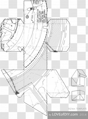 Pattern Sketch Box Square Product Transparent PNG