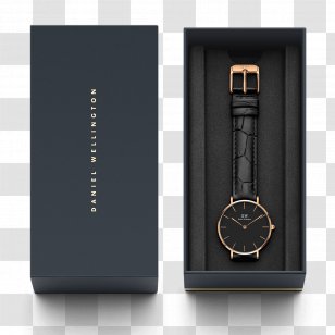 Daniel Wellington Classic Watch Clock Leather - Black Transparent PNG