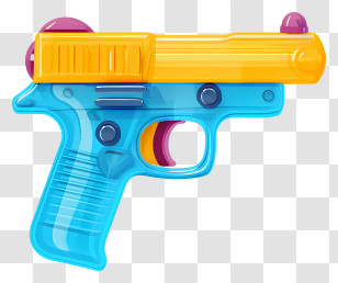 Toy Gun - Colorful Toy Water Gun For Fun Transparent PNG