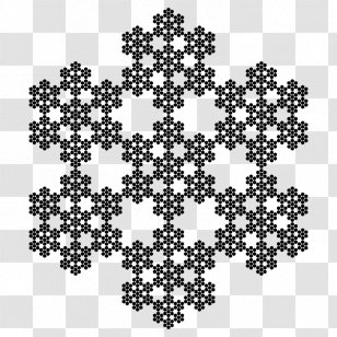 Fractal Dimension N-flake Koch Snowflake Hausdorff - Hilbert Curve - Shape Transparent PNG