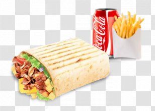 Taco Pizza Hamburger Fast Food French Fries - Side Dish Transparent PNG