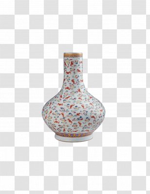 Chinoiserie Porcelain Ceramic Vase Transparent PNG