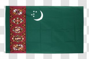 Flag Of Turkmenistan Turkmen Soviet Socialist Republic Fahne - Uzbekistan Transparent PNG