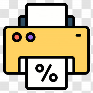 Printer - Printer With Percentage Sign Transparent PNG